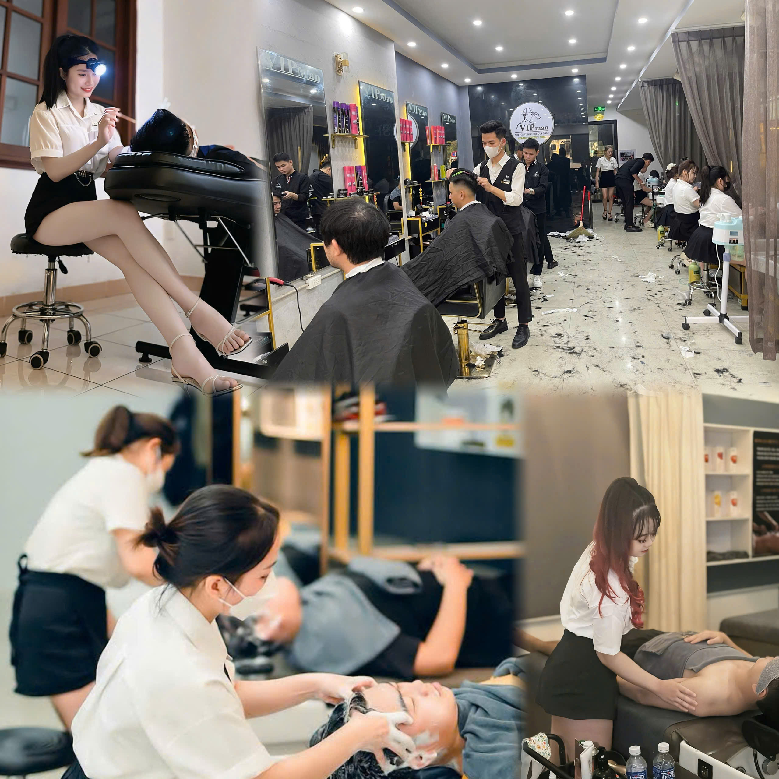 “Cắt tóc, gội đầu và massage thư giãn cho nam giới tại salon VIPMAN ở Huế”